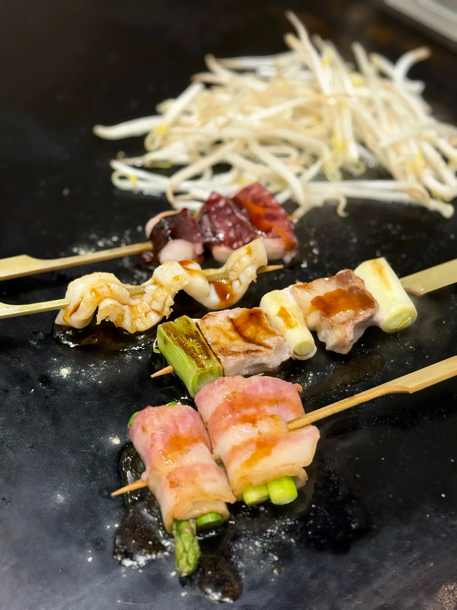 鉄板串焼き
